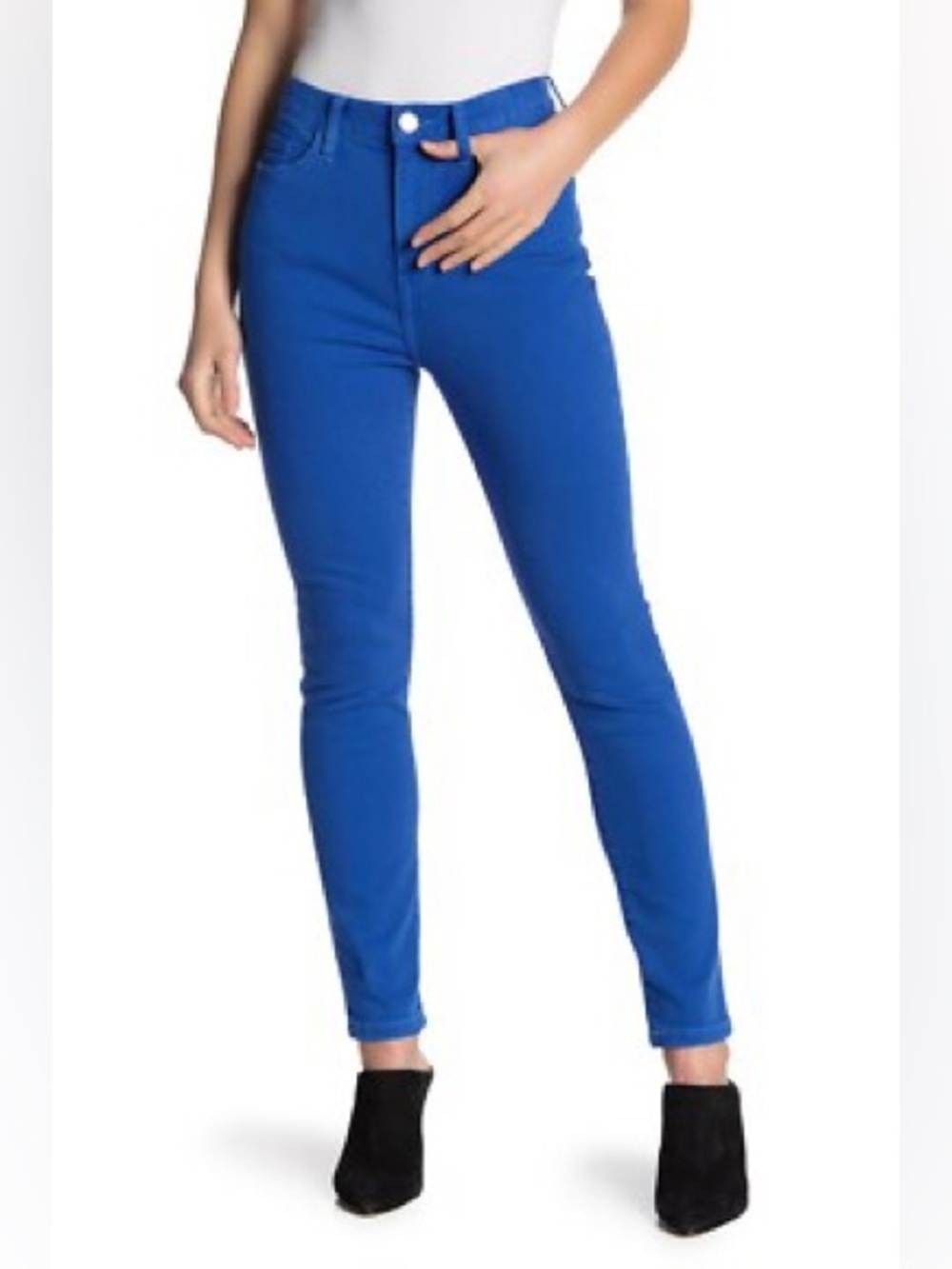 NWT Current Elliott Ultra High Waist Skinny Jeans Nautical Blue Size 25